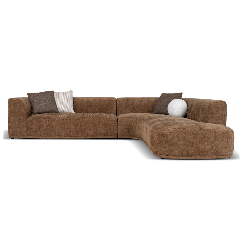 4 Seater Right Chaise Sofa - Lila Nutmeg