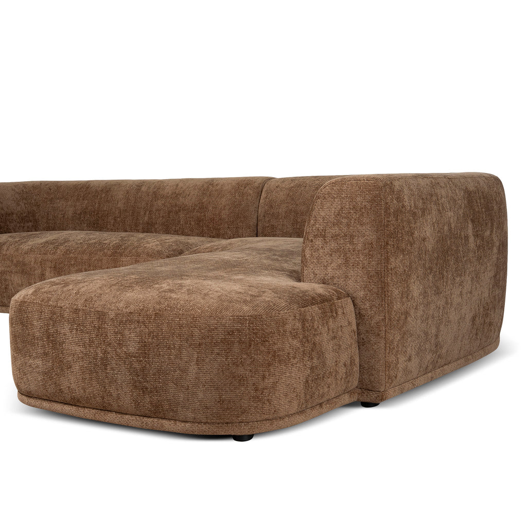4 Seater Right Chaise Sofa - Lila Nutmeg