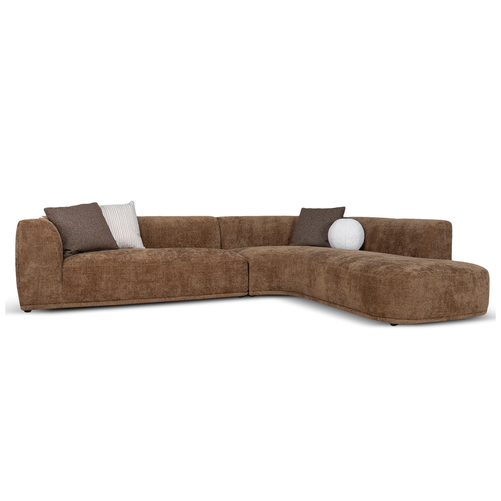 4 Seater Right Chaise Sofa - Lila Nutmeg
