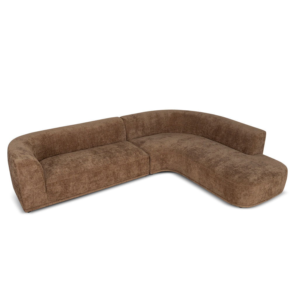 4 Seater Right Chaise Sofa - Lila Nutmeg