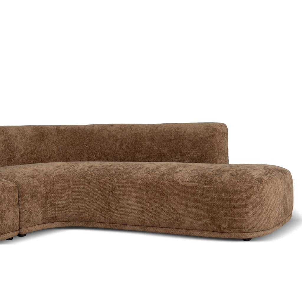 4 Seater Right Chaise Sofa - Lila Nutmeg