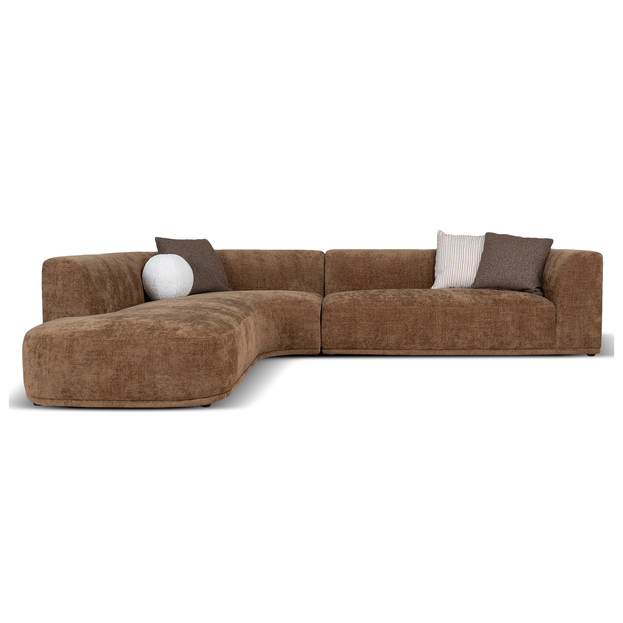 4 Seater Left Chaise Sofa - Lila Nutmeg