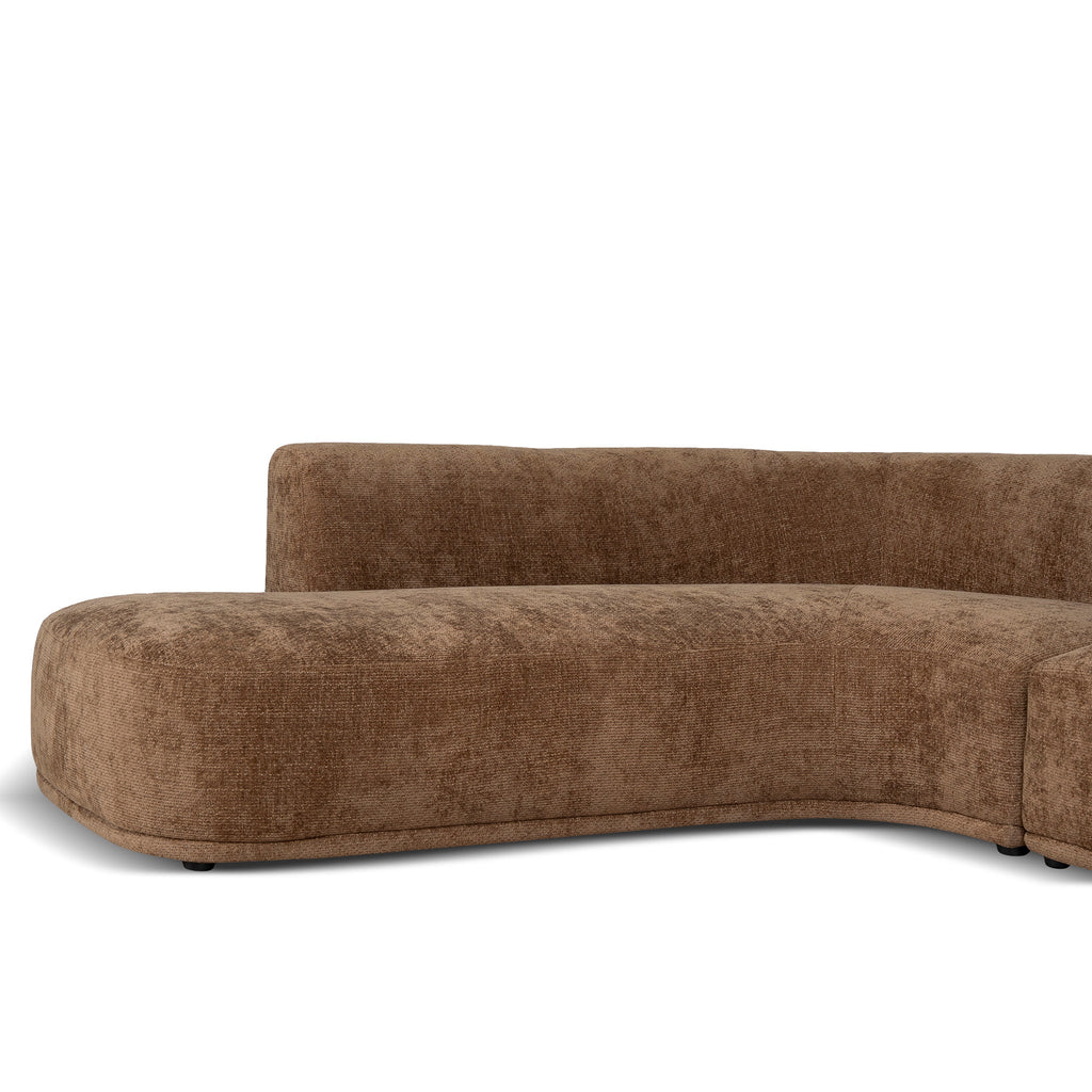 4 Seater Left Chaise Sofa - Lila Nutmeg