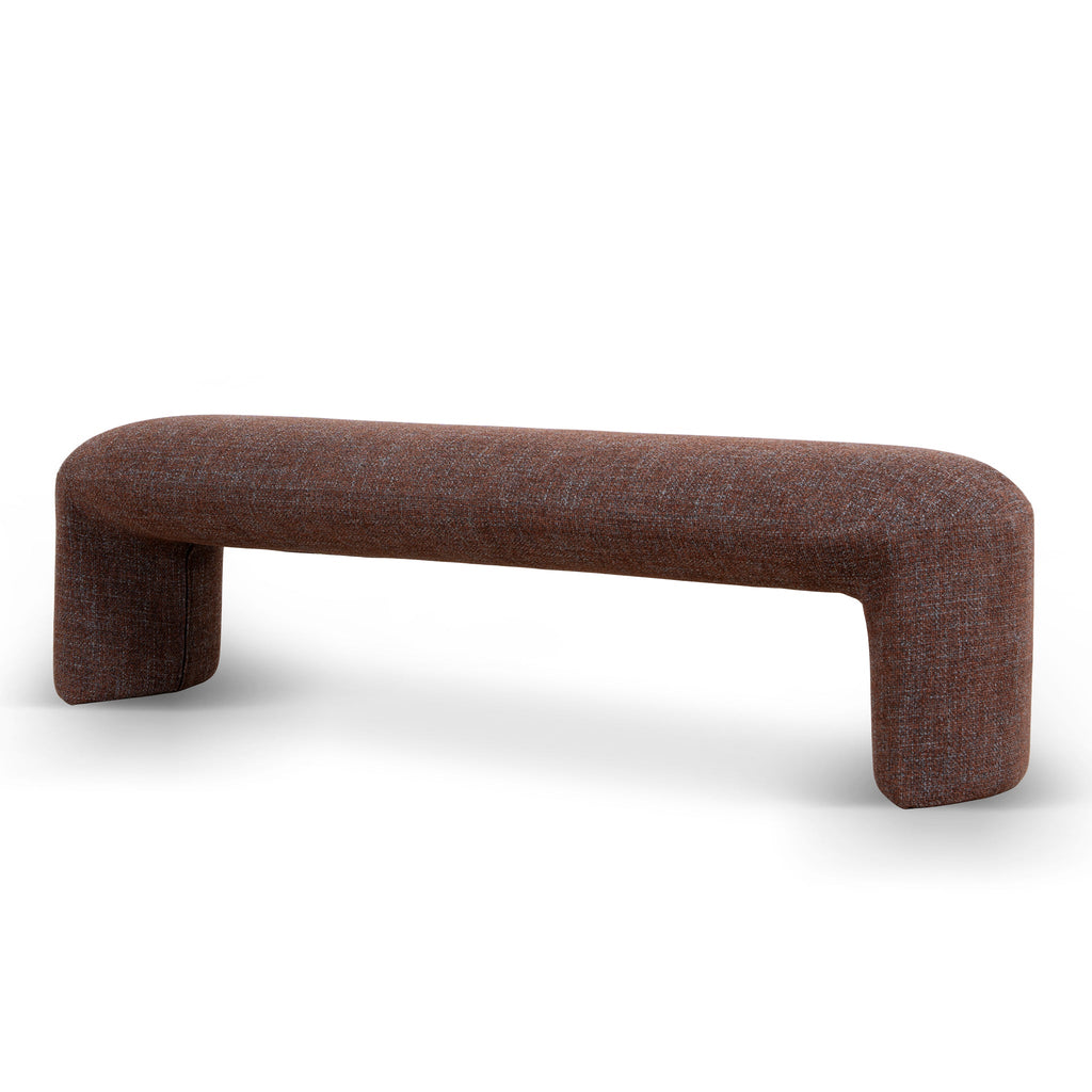 1.5m Long Bergamo Ottoman Bench- Moss Brown