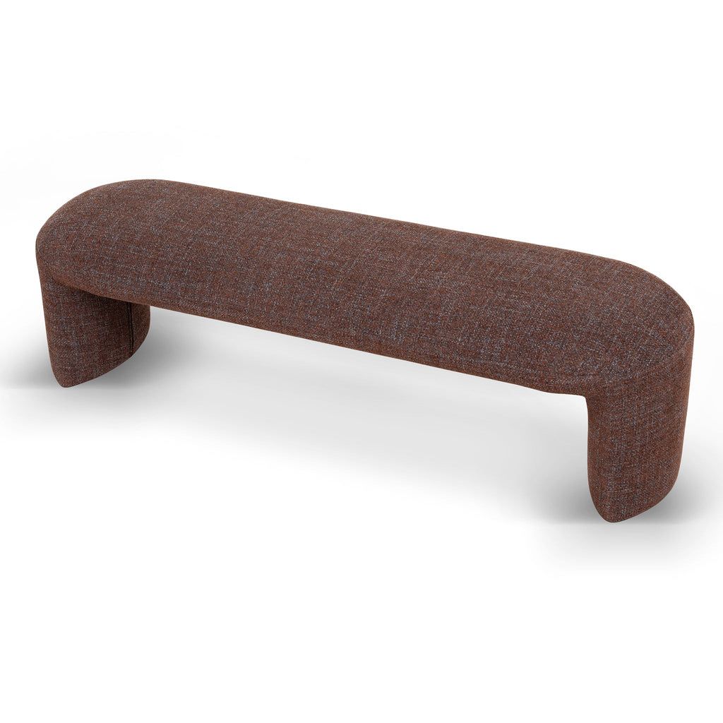 1.5m Long Bergamo Ottoman Bench- Moss Brown