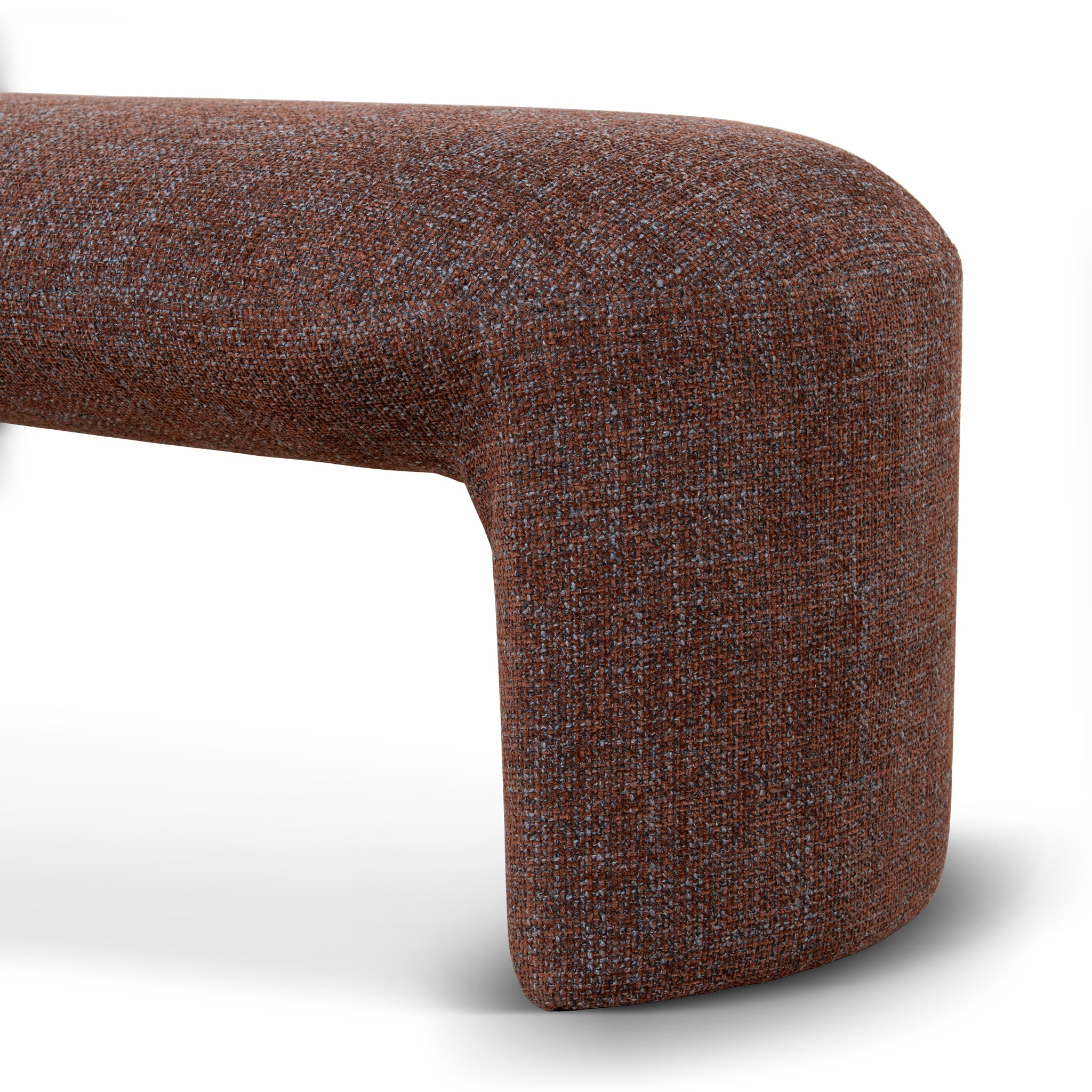 1.5m Long Bergamo Ottoman Bench- Moss Brown