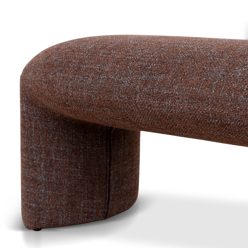 1.5m Long Bergamo Ottoman Bench- Moss Brown