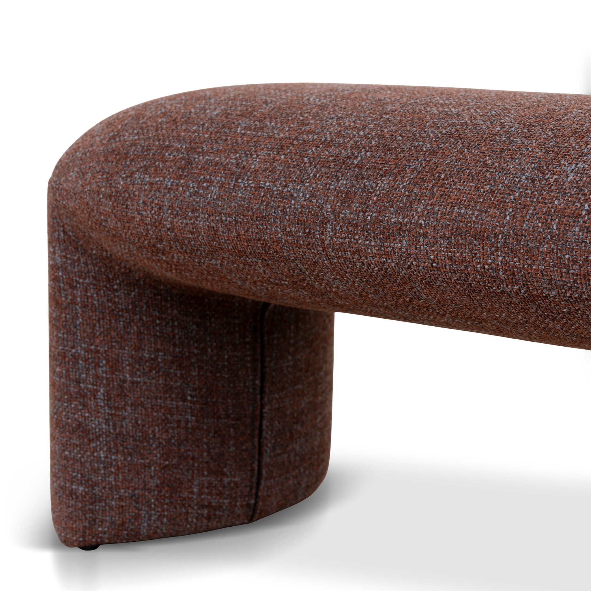 1.5m Long Bergamo Ottoman Bench- Moss Brown