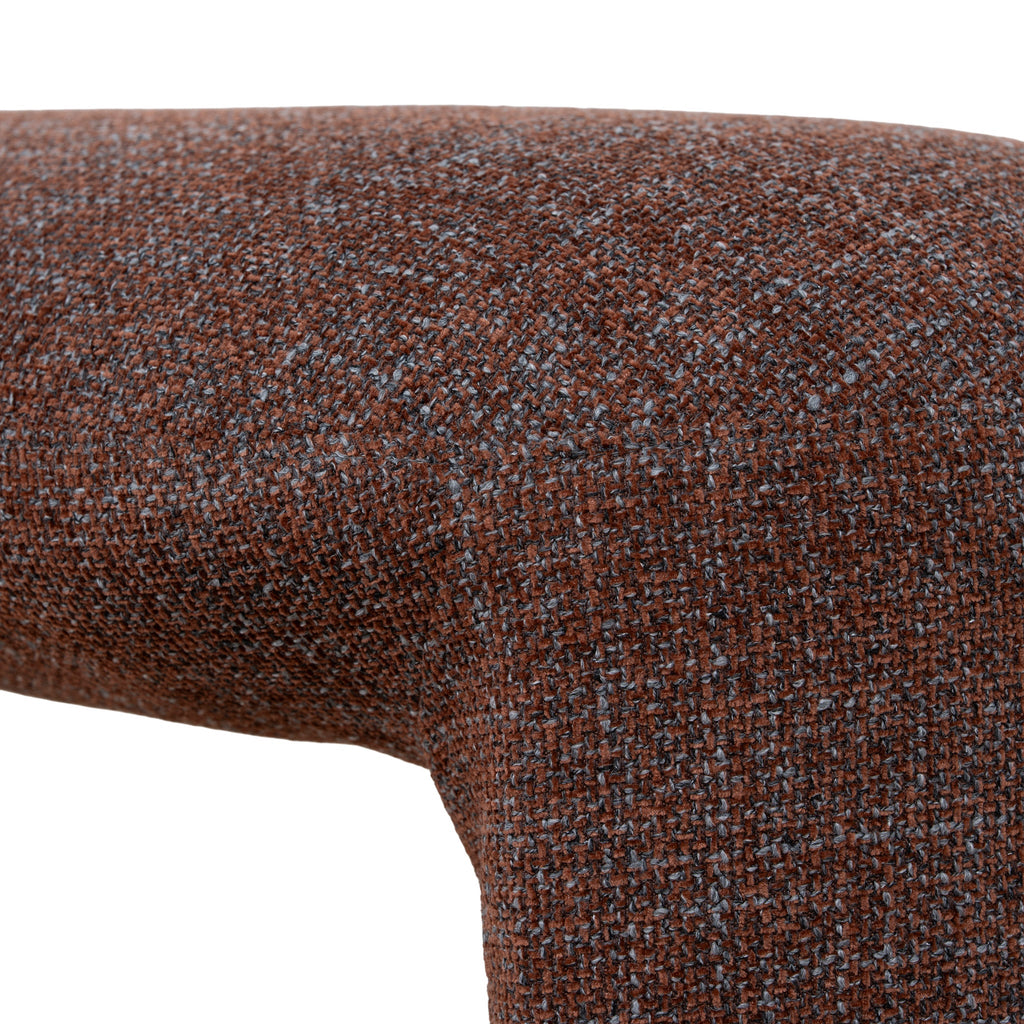 1.5m Long Bergamo Ottoman Bench- Moss Brown