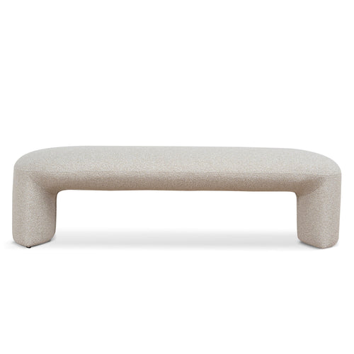 1.5m Long Bergamo Ottoman Bench- Oatmeal Beige