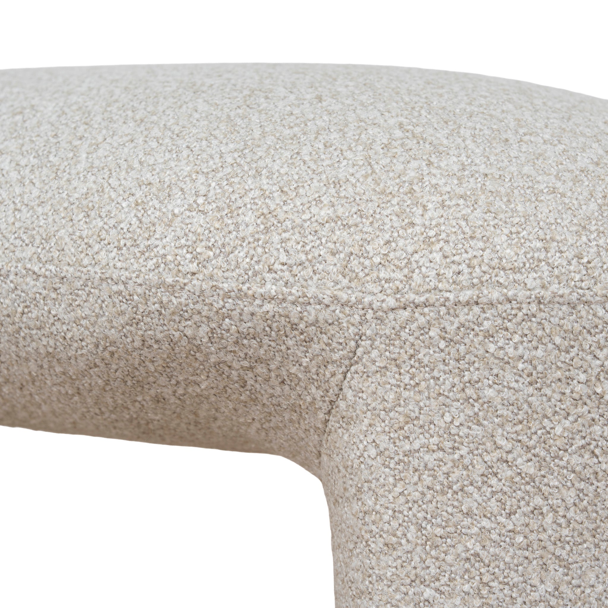 1.5m Long Bergamo Ottoman Bench- Oatmeal Beige