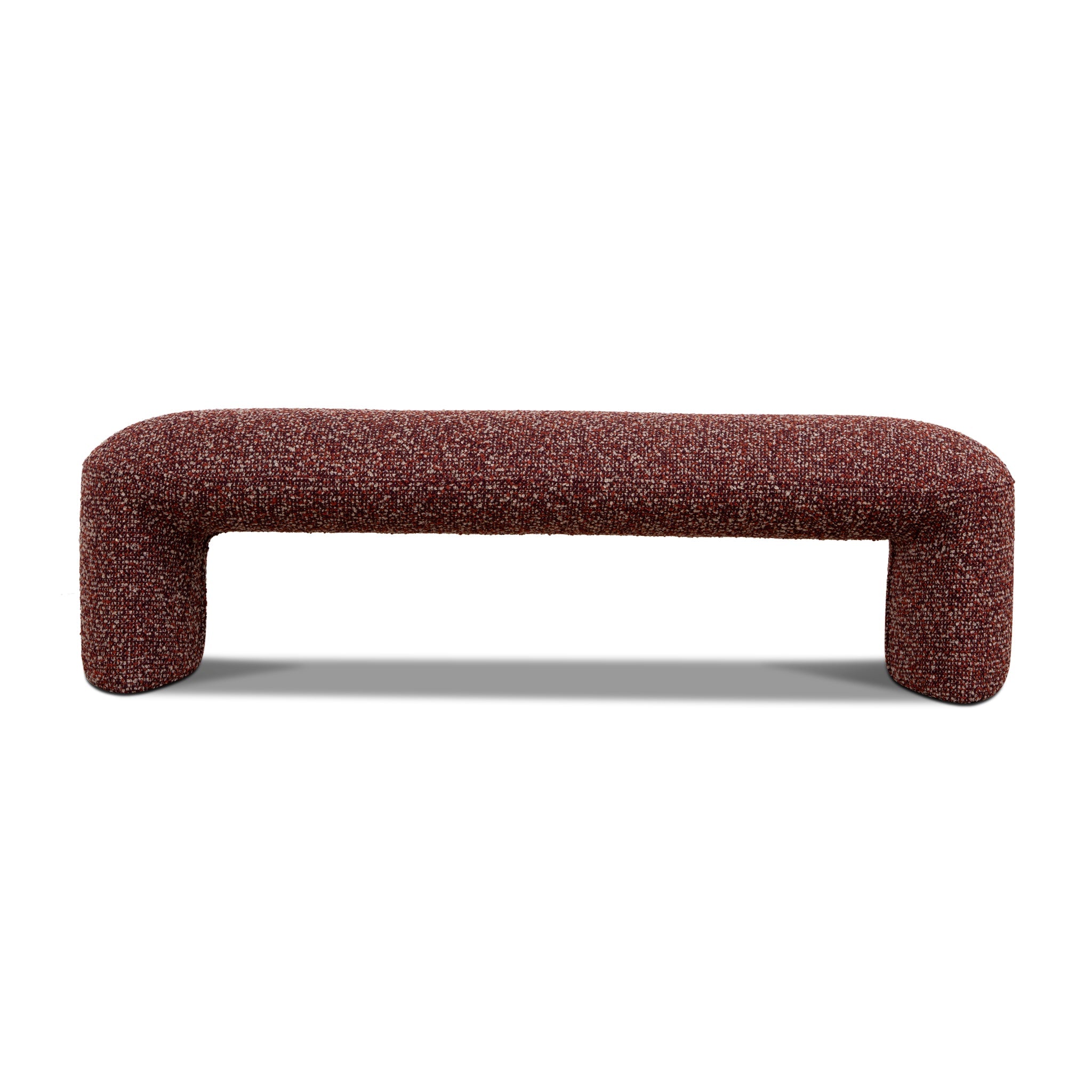 1.5m Long Bergamo Ottoman Bench- Autumn Red