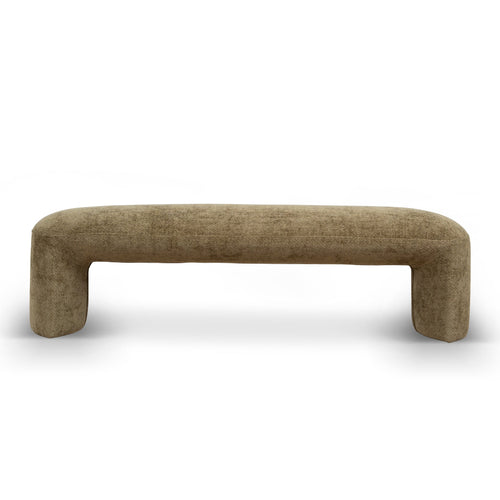 1.5m Long Bergamo Ottoman Bench- Lila Olive