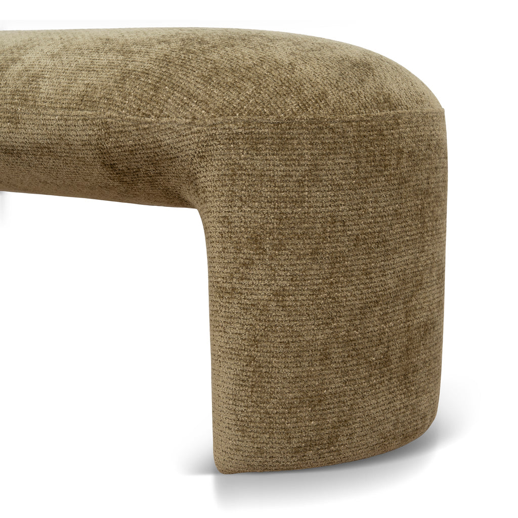 1.5m Long Bergamo Ottoman Bench- Lila Olive
