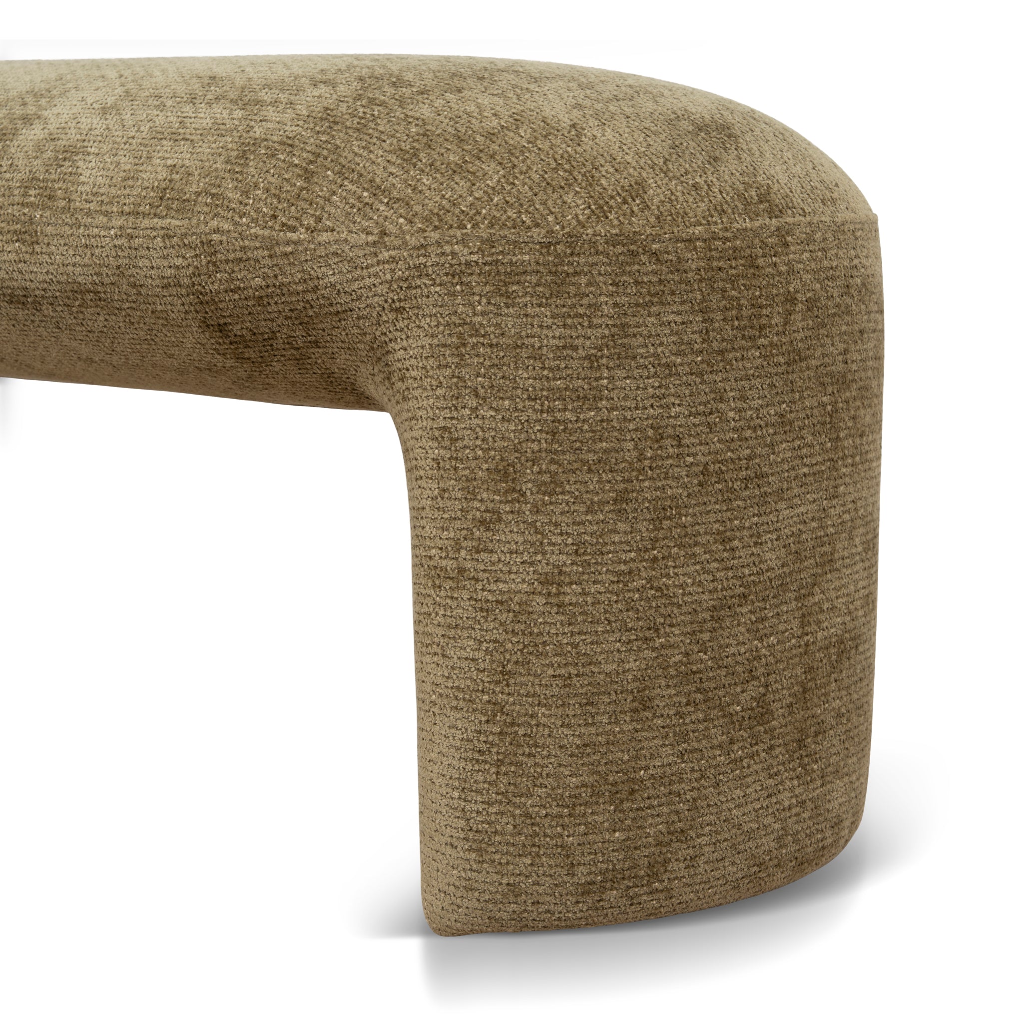 1.5m Long Bergamo Ottoman Bench- Lila Olive