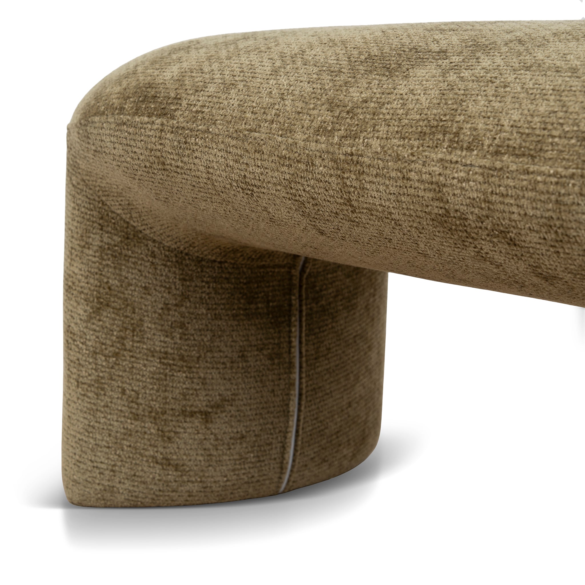 1.5m Long Bergamo Ottoman Bench- Lila Olive