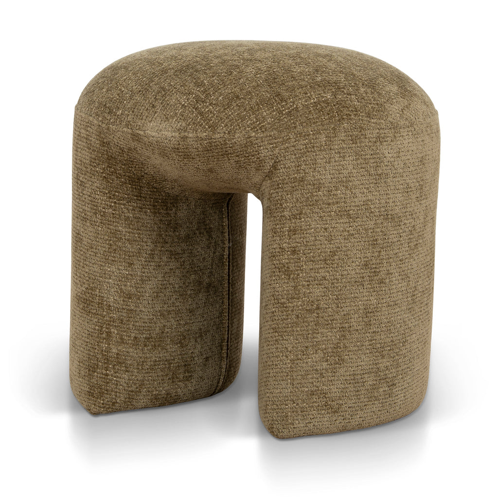 Round Firenze Ottoman- Lila Olive