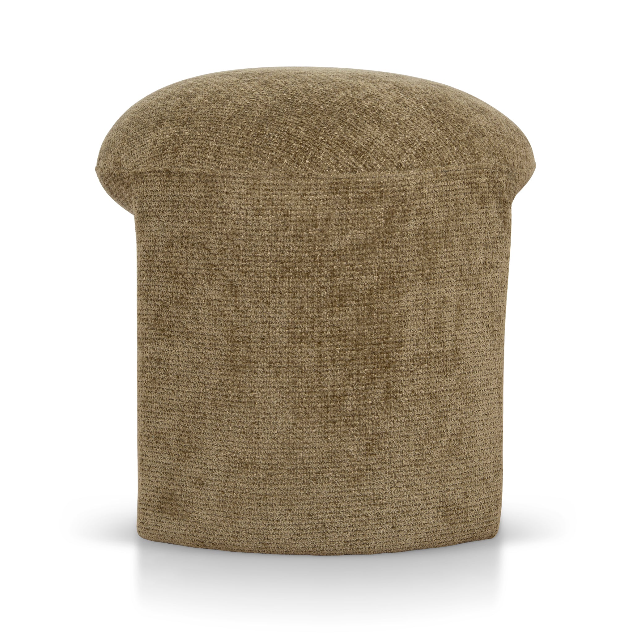Round Firenze Ottoman- Lila Olive