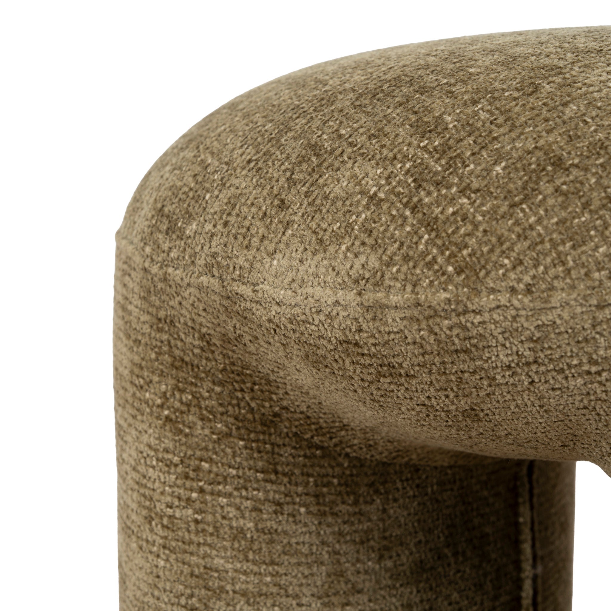 Round Firenze Ottoman- Lila Olive