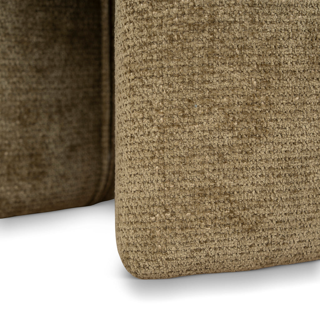 Round Firenze Ottoman- Lila Olive