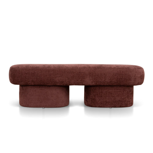 1.5m Long Bergamo Ottoman Bench- Lila Burgundy