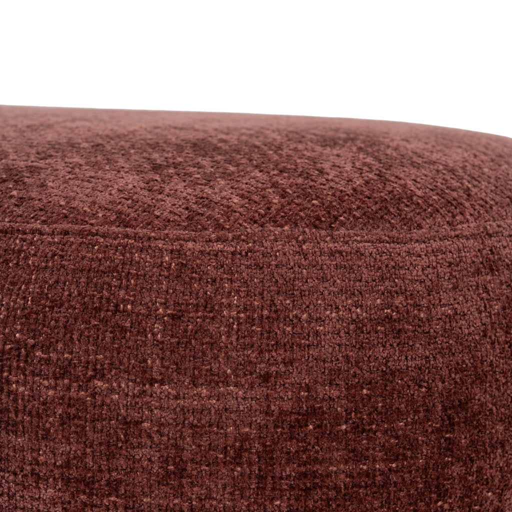 1.5m Long Bergamo Ottoman Bench- Lila Burgundy