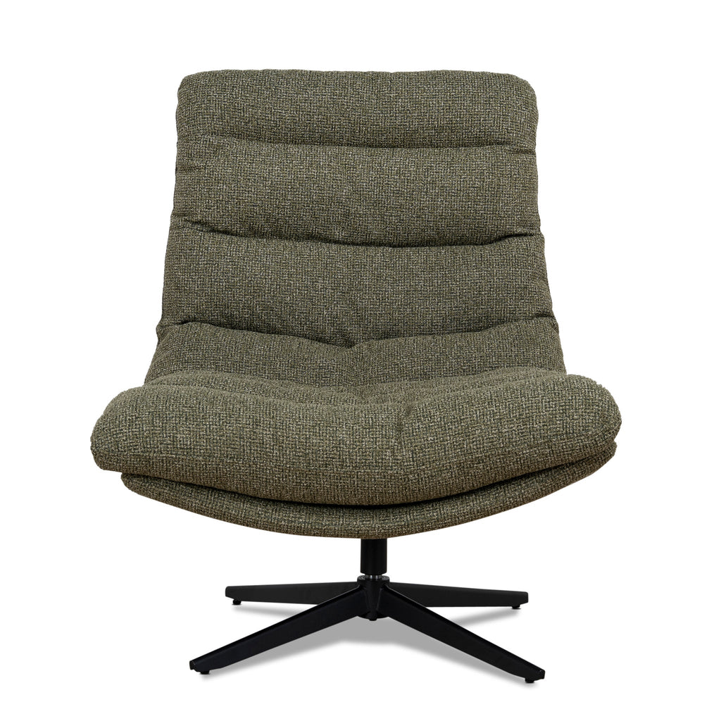 Black Ravello Lounge Chair - Verona Olive