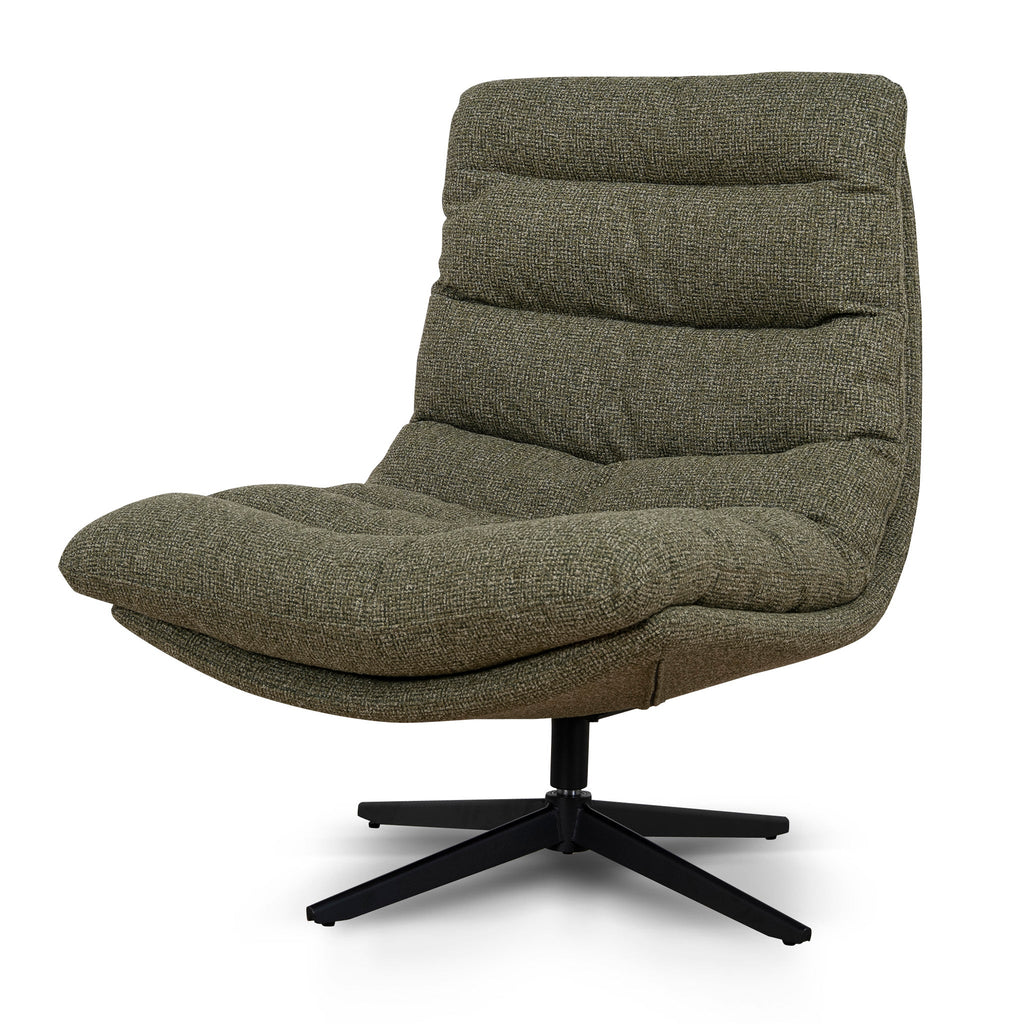 Black Ravello Lounge Chair - Verona Olive