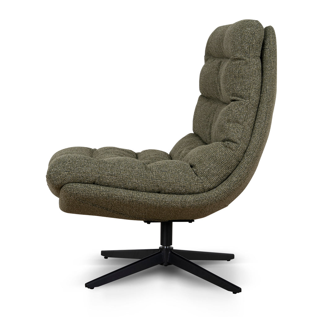 Black Ravello Lounge Chair - Verona Olive