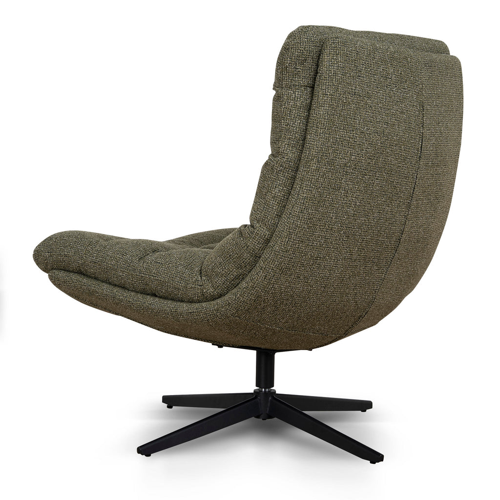 Black Ravello Lounge Chair - Verona Olive