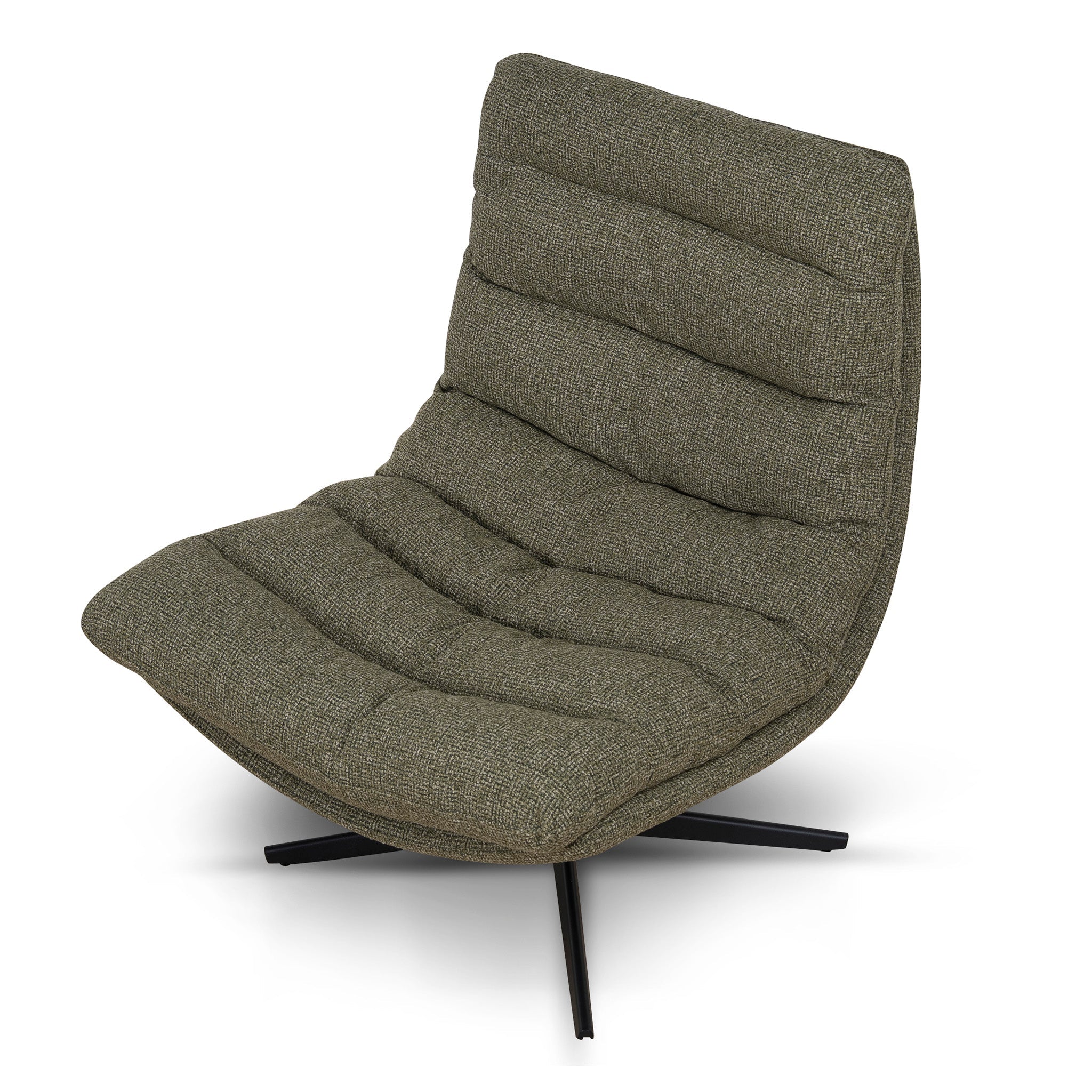 Black Ravello Lounge Chair - Verona Olive