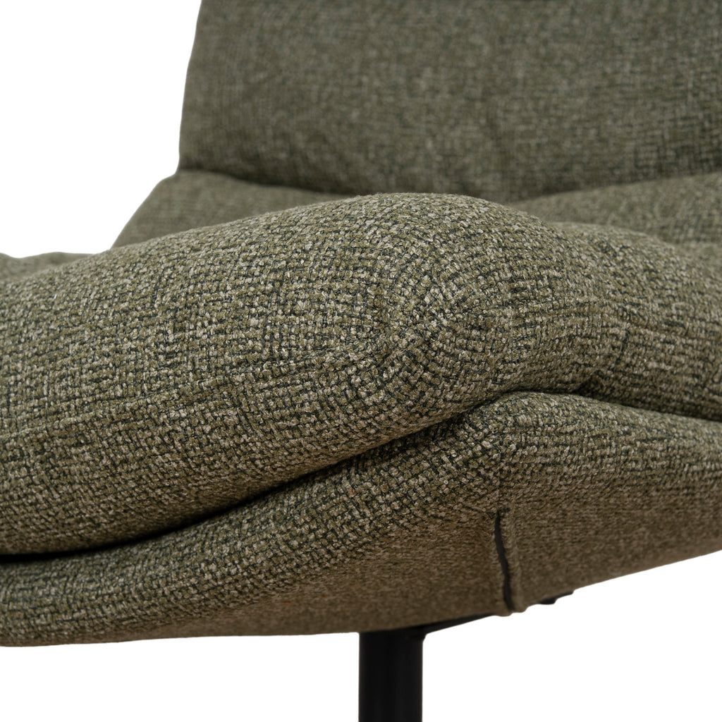 Black Ravello Lounge Chair - Verona Olive
