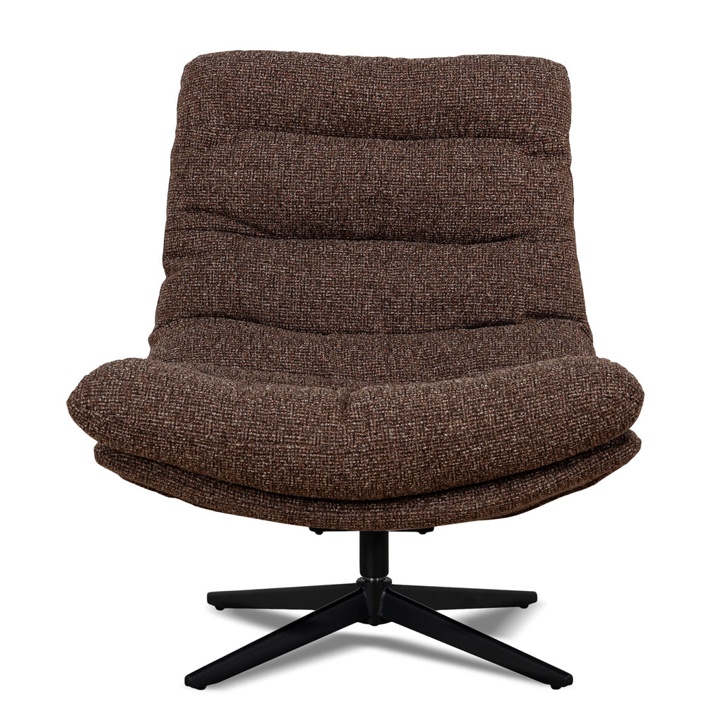 Black Ravello Lounge Chair - Verona Cinnamon Weave