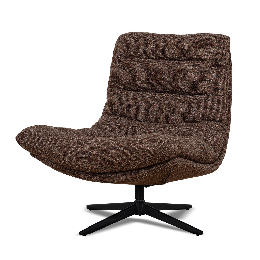 Black Ravello Lounge Chair - Verona Cinnamon Weave