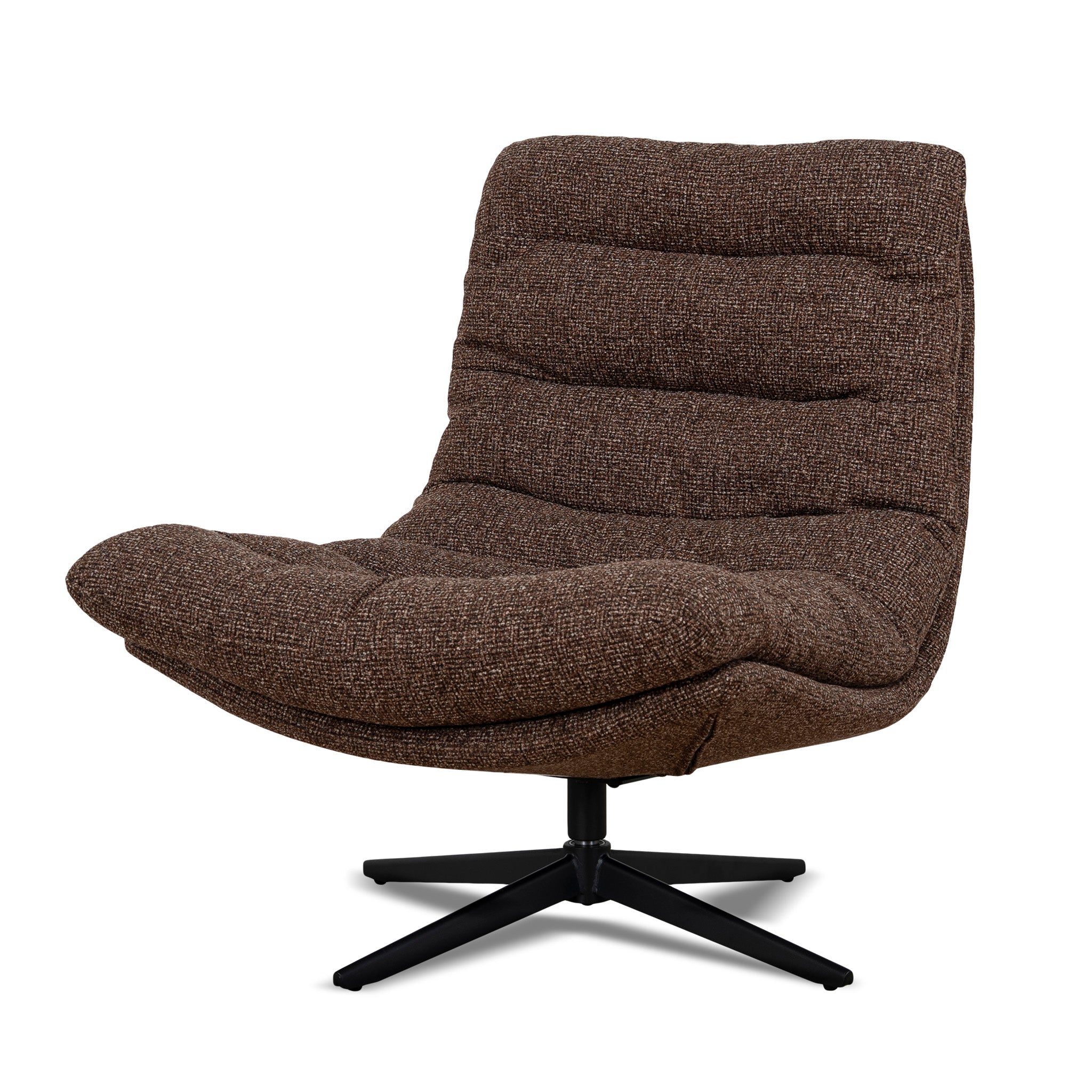 Black Ravello Lounge Chair - Verona Cinnamon Weave