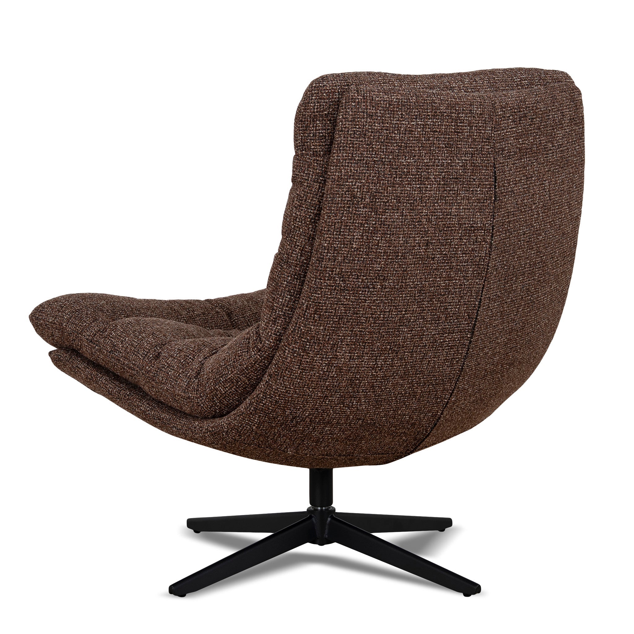 Black Ravello Lounge Chair - Verona Cinnamon Weave