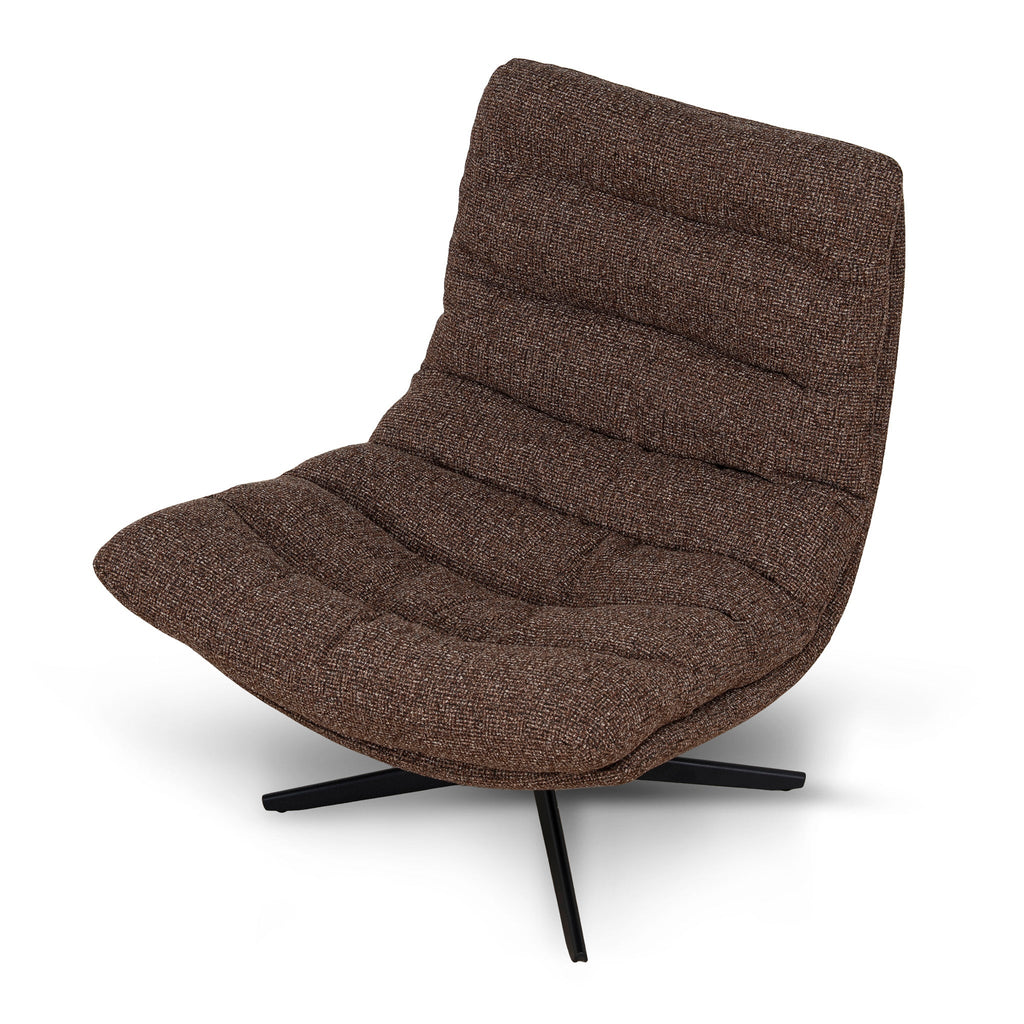 Black Ravello Lounge Chair - Verona Cinnamon Weave