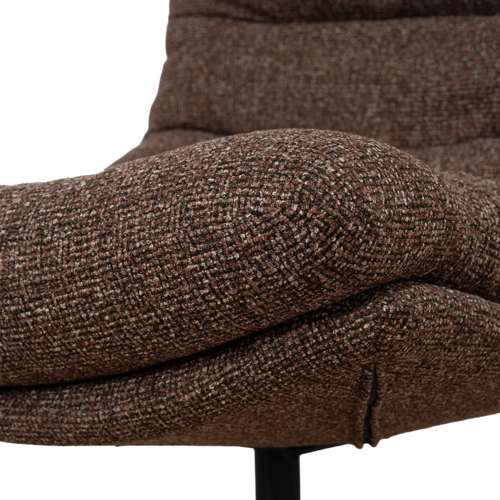 Black Ravello Lounge Chair - Verona Cinnamon Weave
