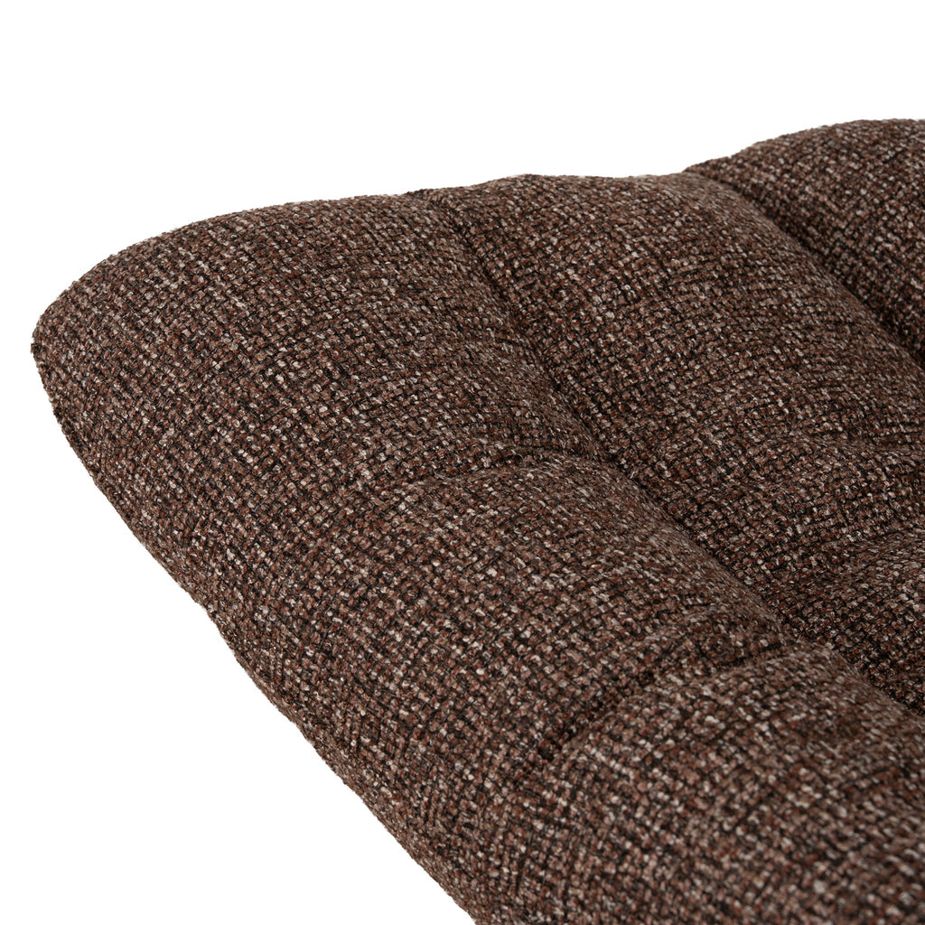 Black Ravello Lounge Chair - Verona Cinnamon Weave