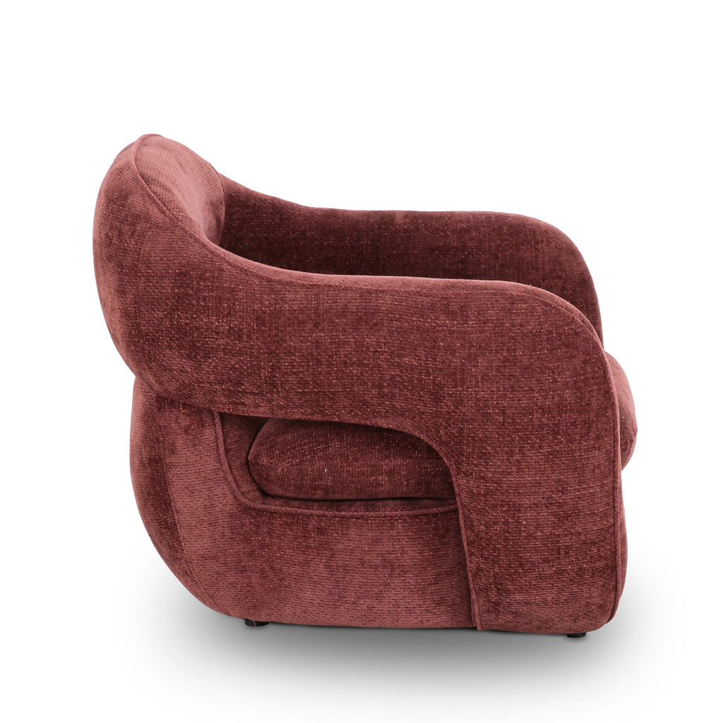 Armchair - Lila Burgundy