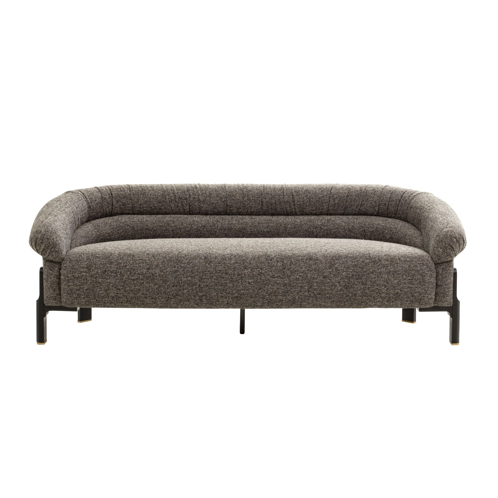 Black 3 Seater Sofa - Shadow Grey