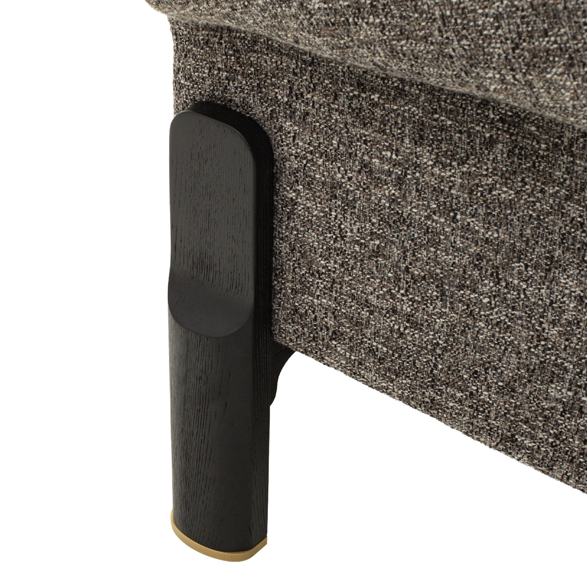 Black 3 Seater Sofa - Shadow Grey