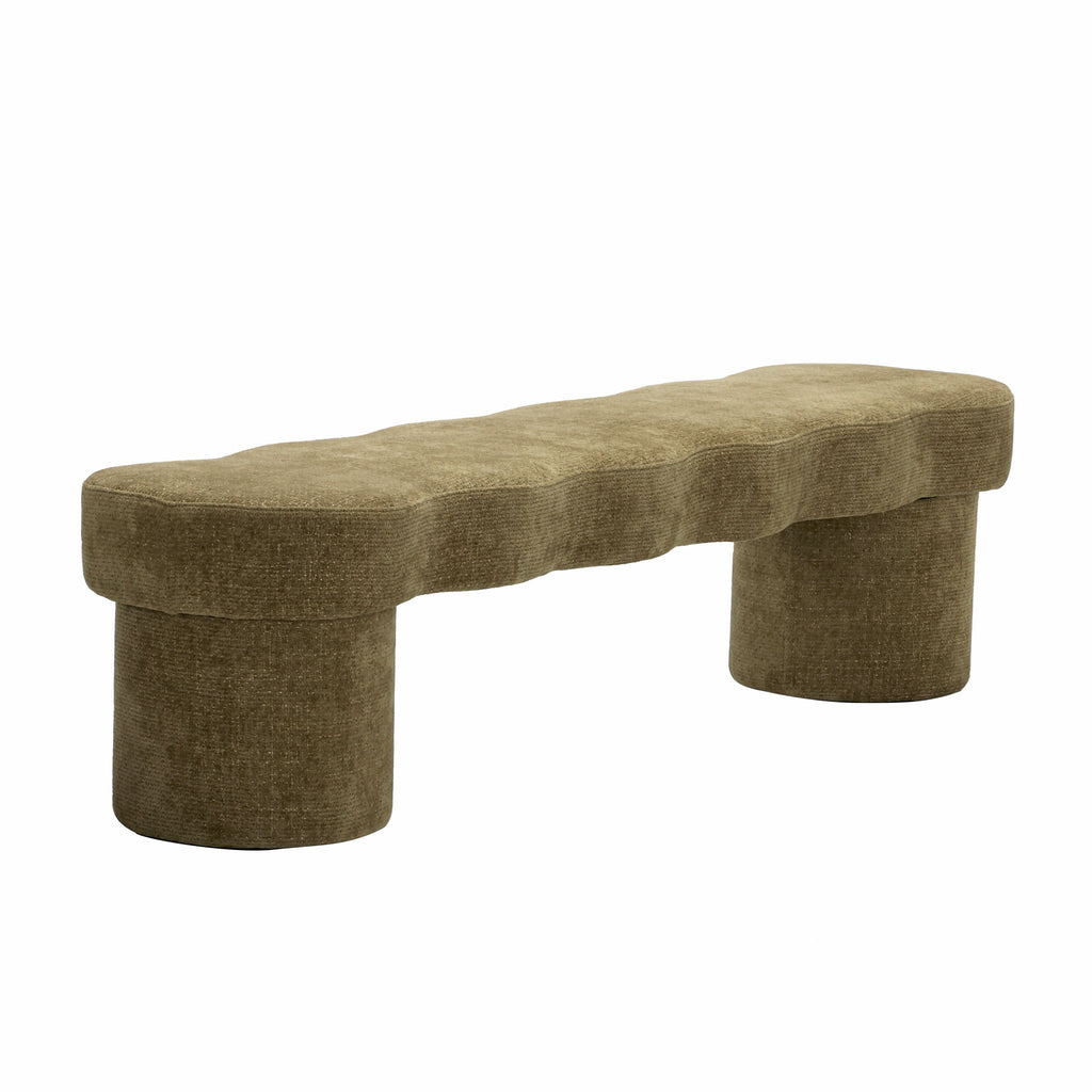 Bergamo Ottoman Bench- Lila Olive