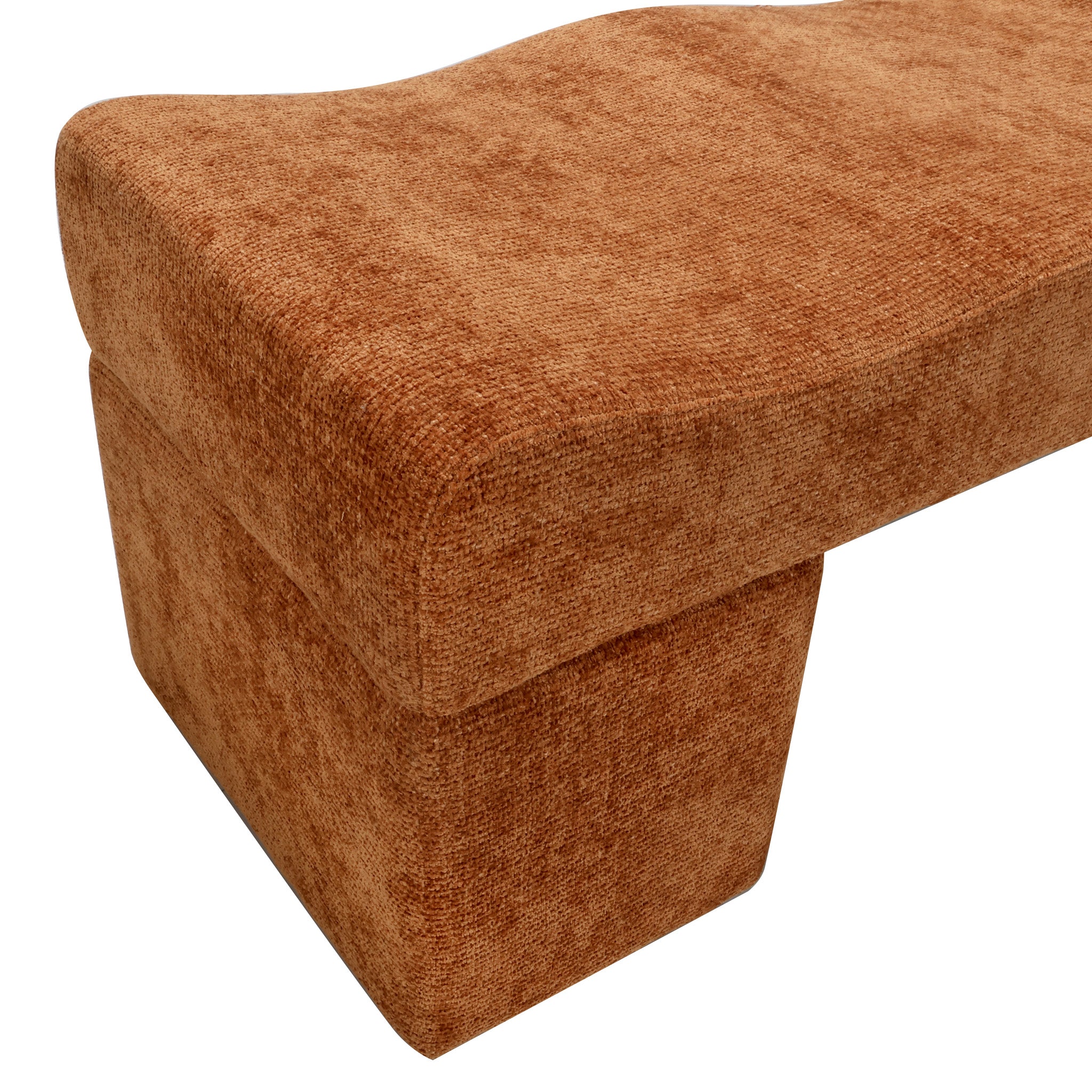 1.8m Bergamo Ottoman Bench- Lila Copper
