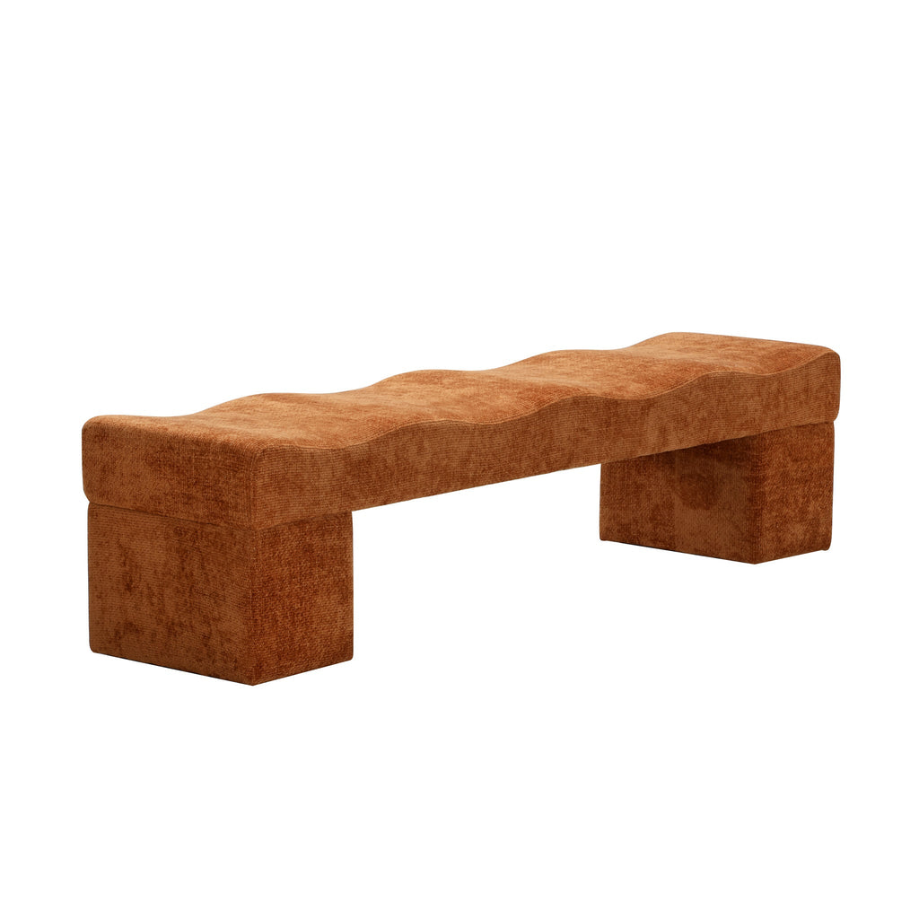 1.8m Bergamo Ottoman Bench- Lila Copper
