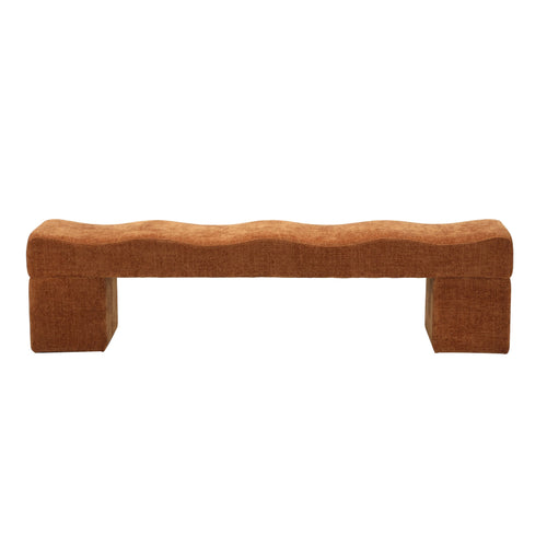 1.8m Bergamo Ottoman Bench- Lila Copper