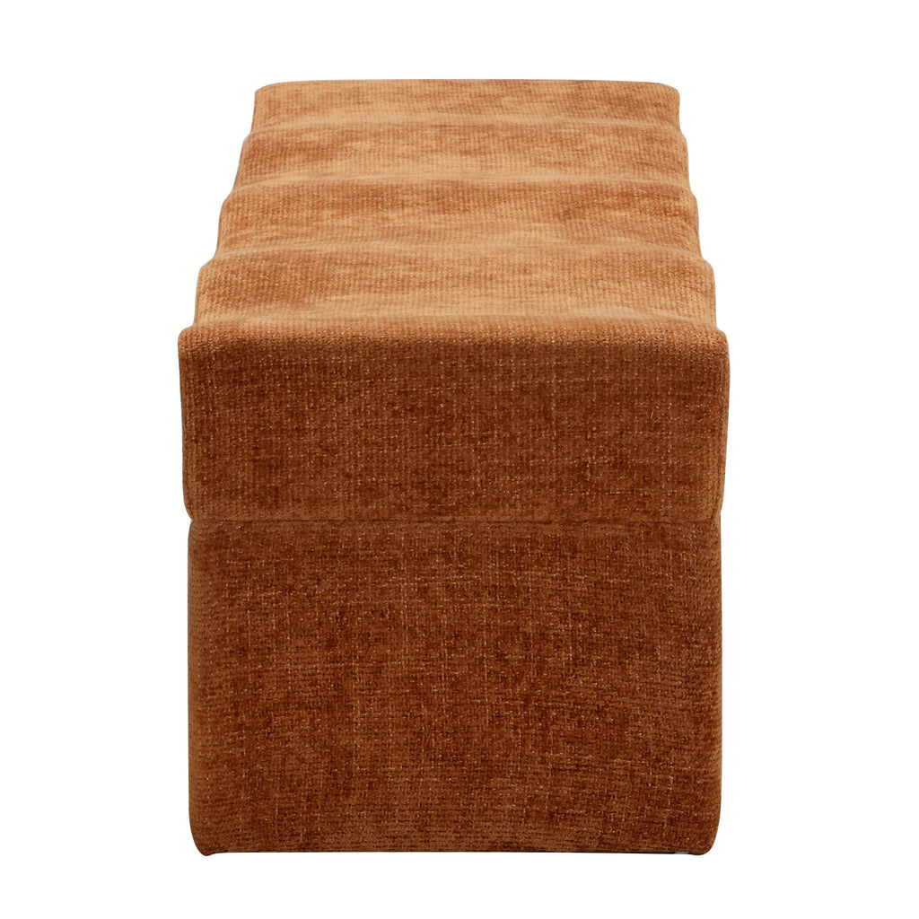 1.8m Bergamo Ottoman Bench- Lila Copper