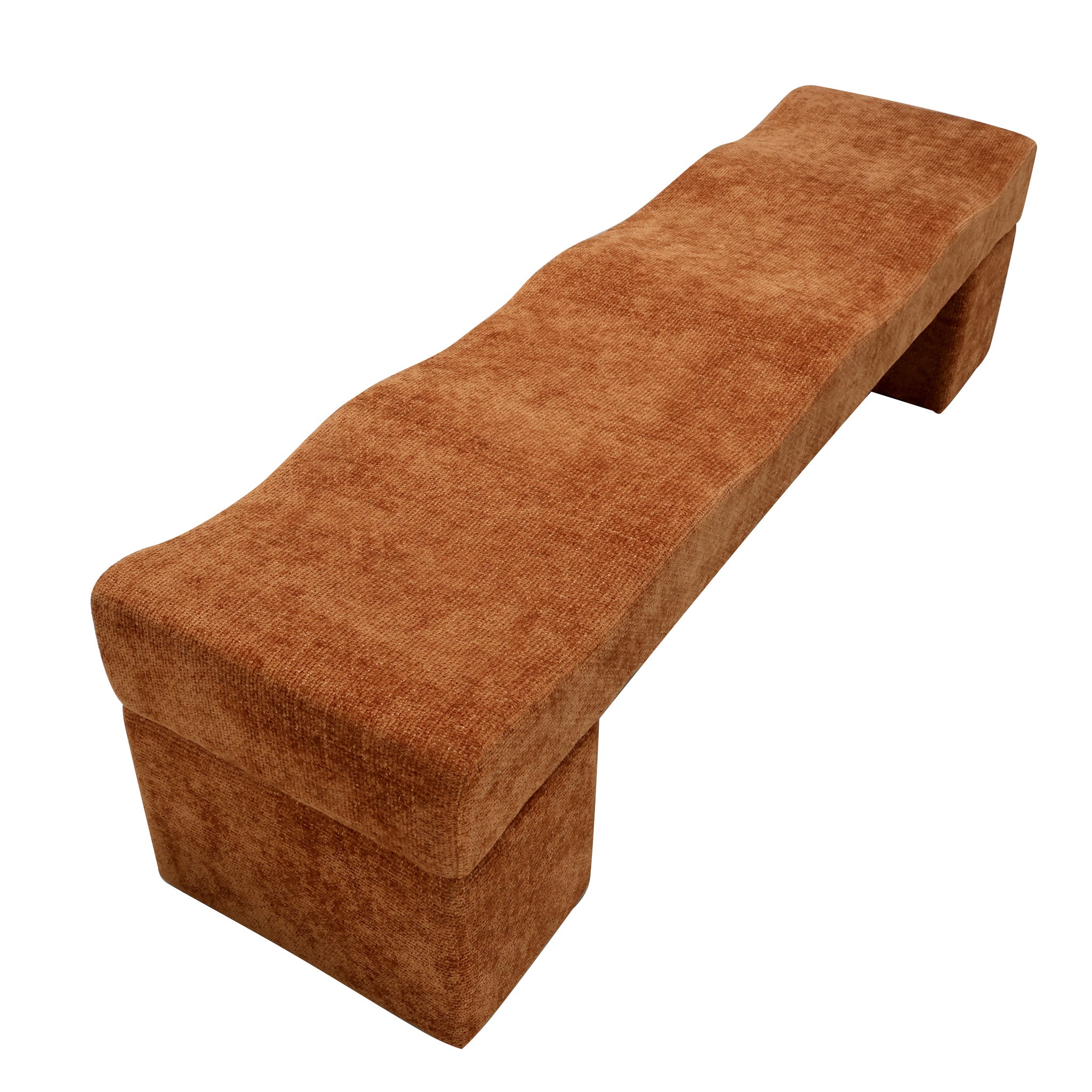 1.8m Bergamo Ottoman Bench- Lila Copper