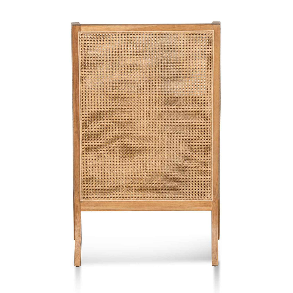 Wingback Rattan Armchair - Distress Natural - Sand White