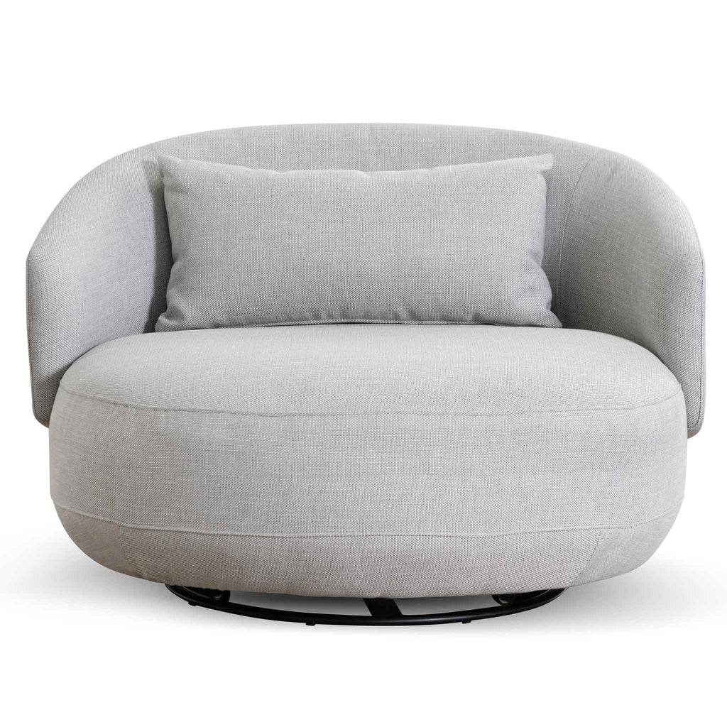 Swivel Armchair - Light Texture Grey